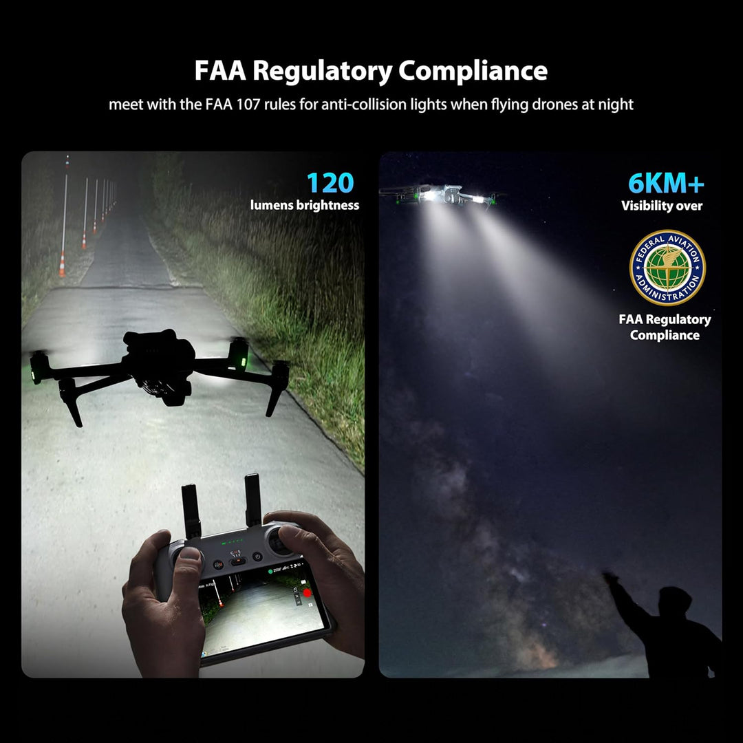 STARTRC 2 Stück Strobe Drone Light,Anti-Kollisionslicht,LED Drohne Blitzlicht Für FAA-Drohnen-Nachtf
