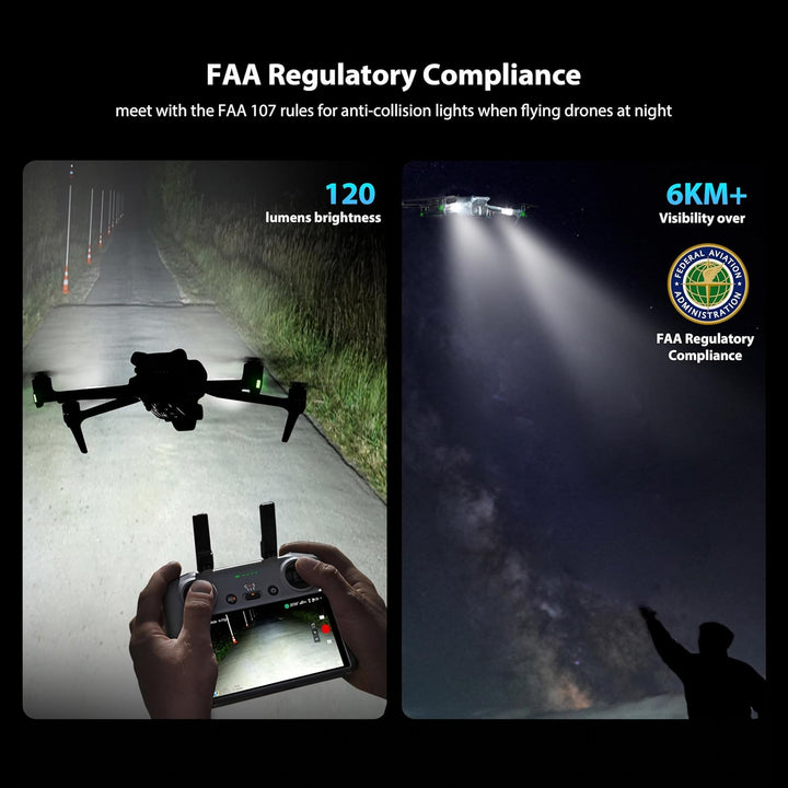 STARTRC 2 Stück Strobe Drone Light,Anti-Kollisionslicht,LED Drohne Blitzlicht Für FAA-Drohnen-Nachtf