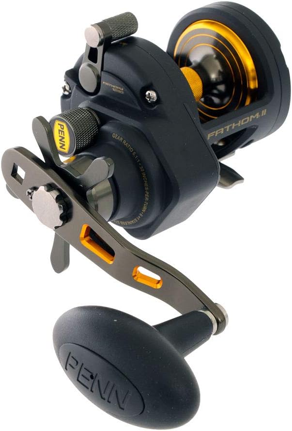 Penn FTHII12SD Fathom II Star Drag Reel, 7 BRG, 6.1:1, Rnd,430/10