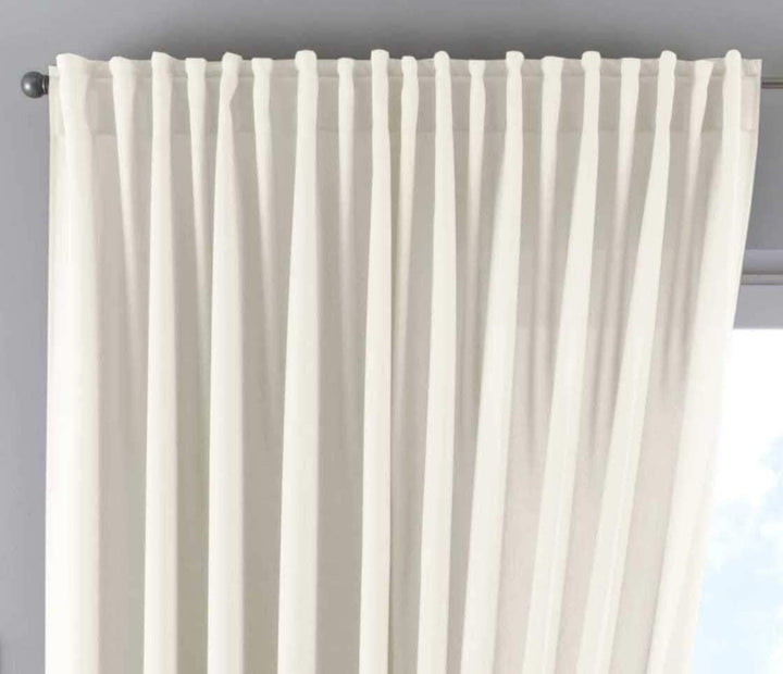 Vorhang Blickdicht »Palermo« HxB 250x300 cm Creme Gardine Extra Breit Matt Lichtdurchlässig Verdeckt