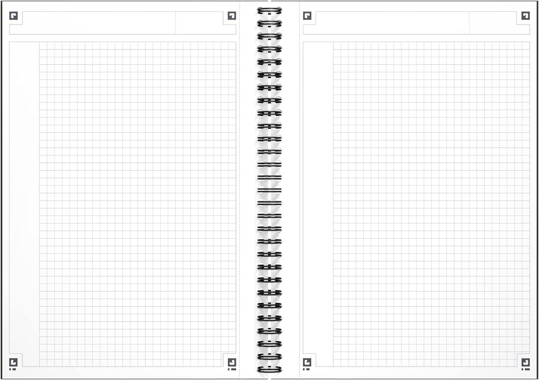 Oxford Notebook International B5, kariert, 160 Seiten, stabiler Kartondeckel, 5 Stück B5 5 Stück kar