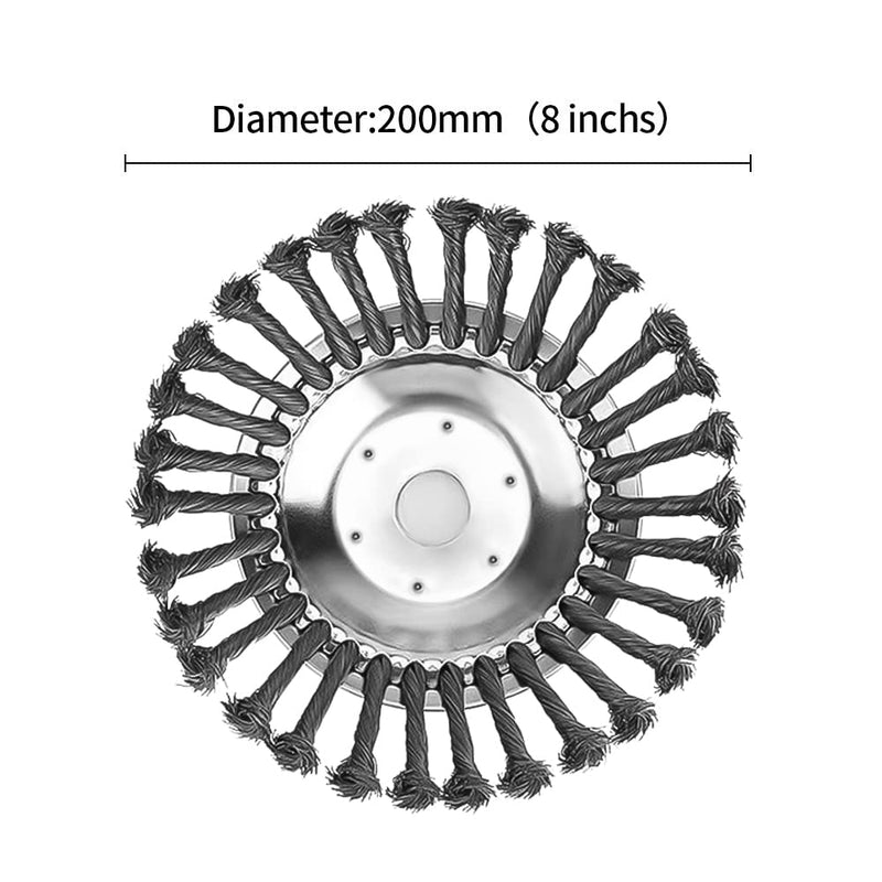 Stahldraht Rasentrimmer Kopf Freischneider mit Adapter Kit für Rasentrimmer Garden Unkrautbürste Sch