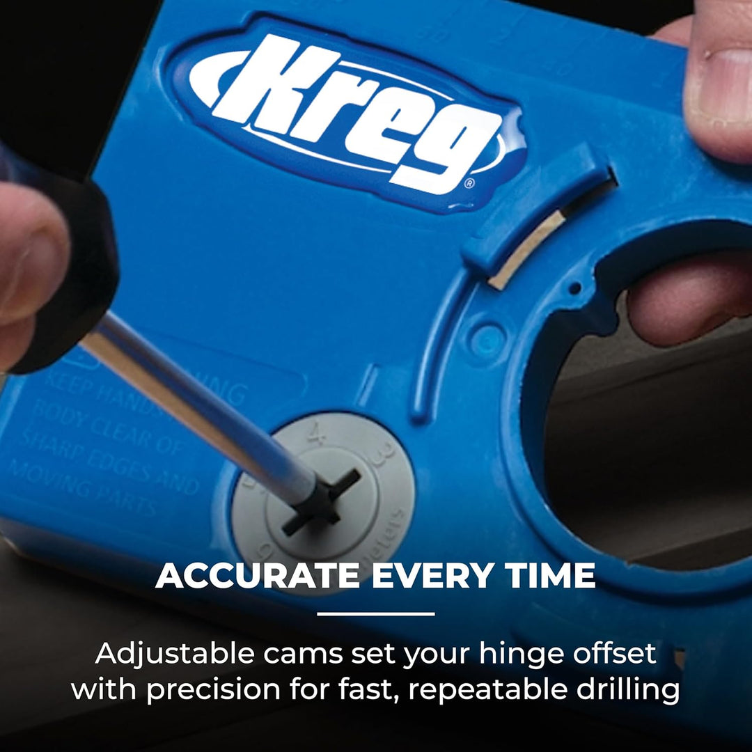 Kreg Tool Company KHI-HINGE Concealed Hinge Jig by Kreg Tool Verdeckte Scharniervorrichtung, Verdeck
