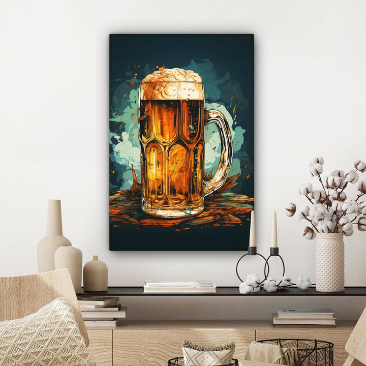 MuchoWow© Leinwand 60x90 cm Deko Schlafzimmer Aesthetic Leinwandbilder Wohnzimmer Gemälde Foto Gesch