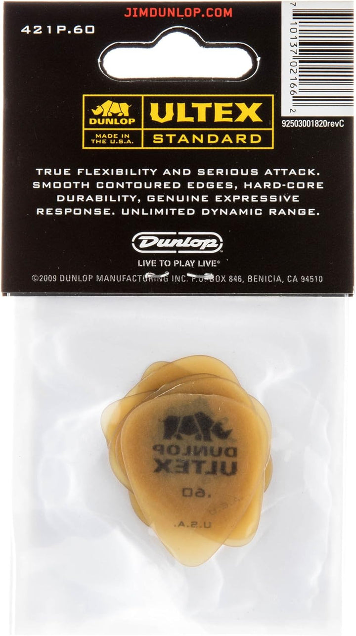Médiators Jim Dunlop 0,60mm Ultex 0,60mm sachet de 72 Sachet de 72 0,60mm, Sachet de 72 0,60mm