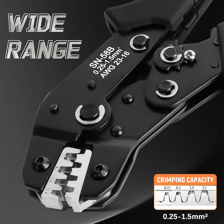 Crimpzange Dupont Stecker Set,2320 PCS 2,54 mm Steckverbinder und Crimp Pins,AWG 24–16 (0,25–1,5 mm²
