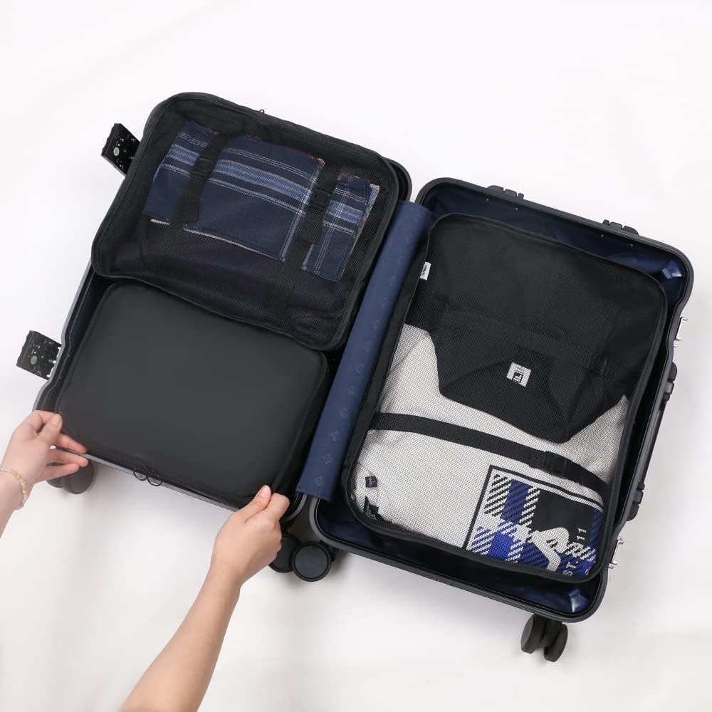OSDUE Koffer Organizer Set 8-teilig, Packing Cubes, Wasserdichte Reise Kleidertaschen, Packtaschen f