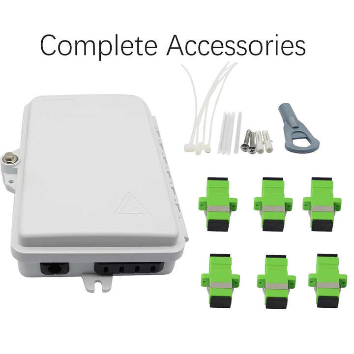 6-Core-FTTH Glasfaser Verteilerbox, 6-Port-Glasfaser-Verteilerbox-Splitterbox, für SC, FC, E2000-Ada