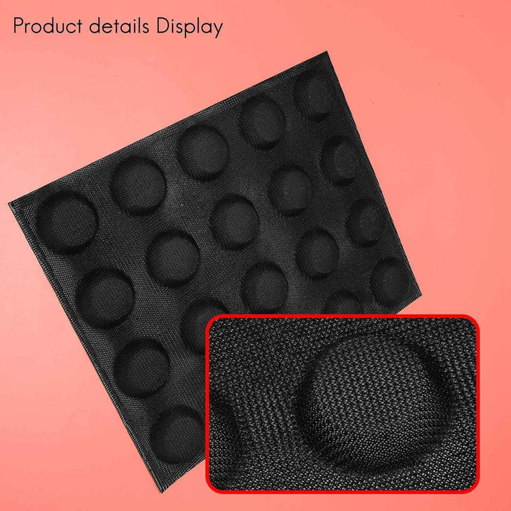 XIAOJUN Silikonform mit 20 Löchern Cake T Mini Pizza Modell Round Bread Hamburger Antihaft-Backform