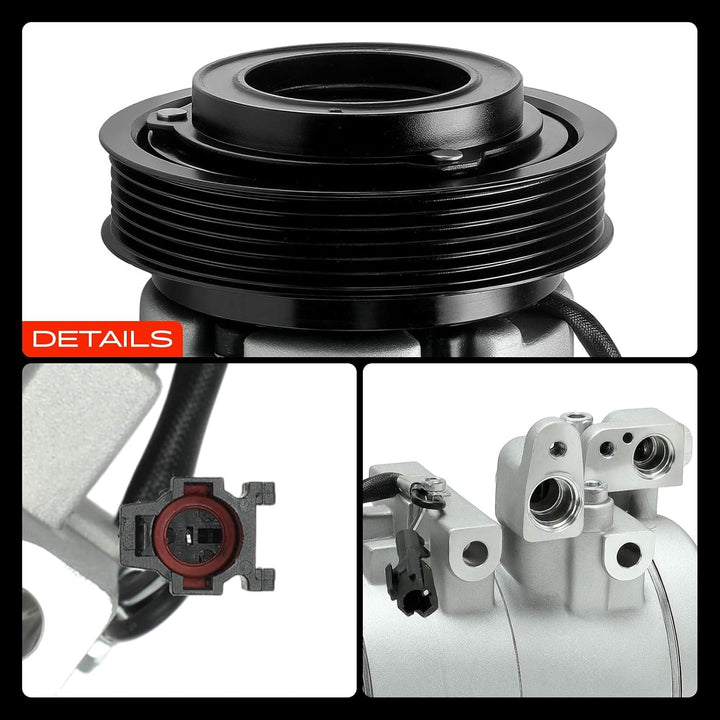 Frankberg Klimakompressor Klimaanlage Kompatibel mit Highway 2.0L 2001-2004 Santa Fé I SM 2.0L 2.4L