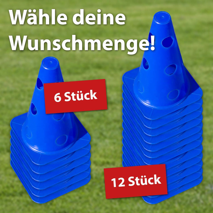 praktisches Steckhürdenset 2024 für Fussball, Hundesport, Pferdesport – Ideales Trainingszubehör, Fu