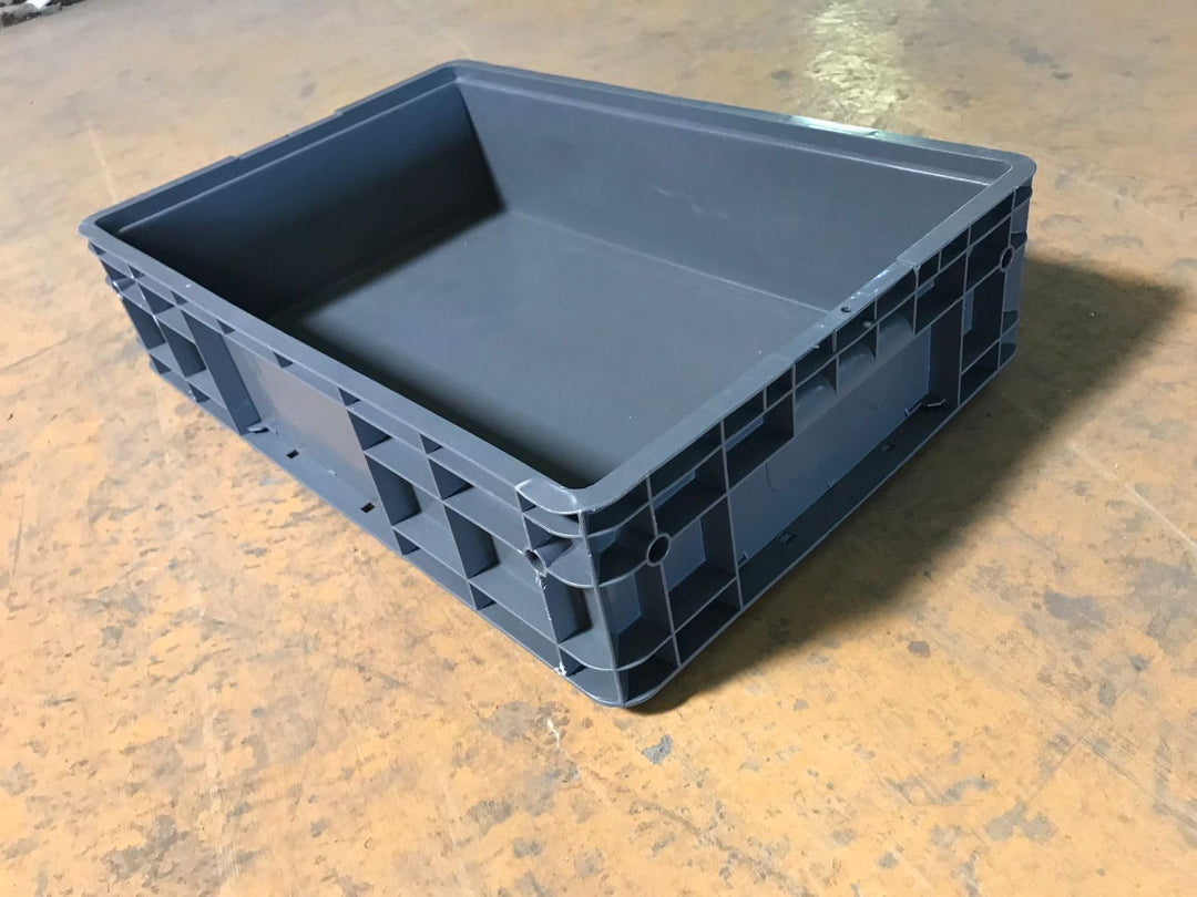 Bayram 5x Eurobox Stapelboxen Kleinteilekisten Sichtlagerkasten Kunststoff 60x40x15 cm Farbe grau