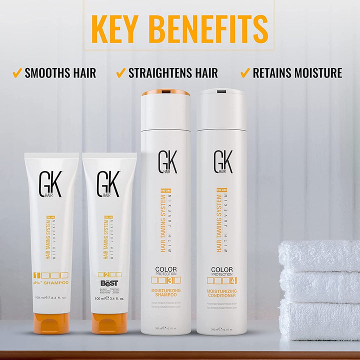 GK HAIR Global Keratin The Best Consumer Box Kit (300ml/10.1 Fl Oz) Keratin-Haarglättungsbehandlung
