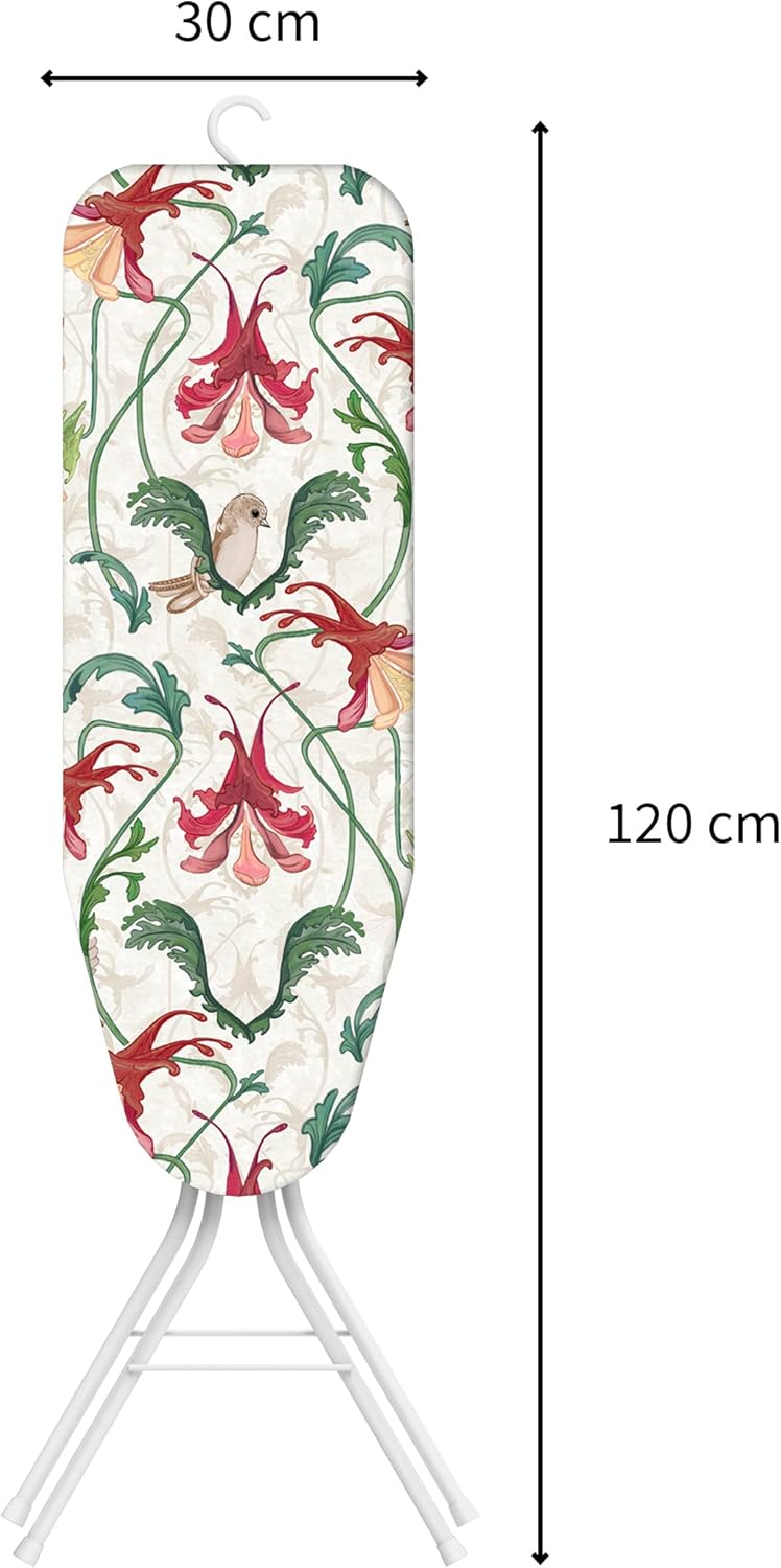 Rörets DampfBügelbrett Tempo Weiss - Patentiertes Bügelbrett für alle, die wenig Platz und Zeit habe