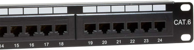 LogiLink Professional PrimeLine Cat.6 (250 MHz) Patchpanel - Verteilerfeld, 19", UTP (ungeschirmt) 2