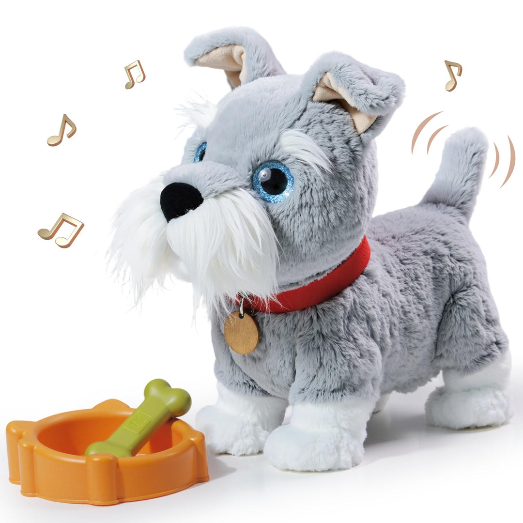 TUMAMA KIDS Interaktives Hund Spielzeug Kinder 6 Musik, Laufender Hund mit Schallsteuerung der Läuft