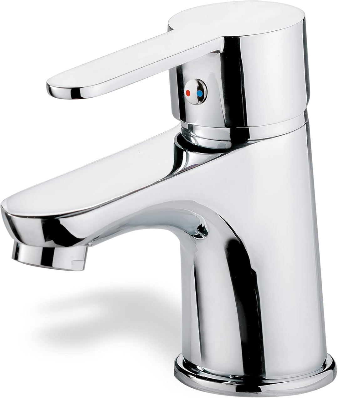 Calmwaters® Wasserhahn Bad - 56 mm Auslaufhöhe - leichte Reinigung - robuster Messingkern - mit Exce