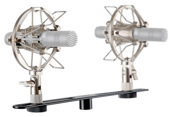 Pronomic Stereo Zubehörset für Kleinmenmbran Mikrofone - Hochwertiger Koffer mit 1 x T-Bar Stereosch