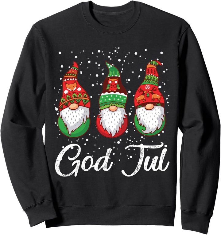 Ki God Jul Schwedischer Zwerg Frohe Weihnachten Schweden Geschenk Sweatshirt