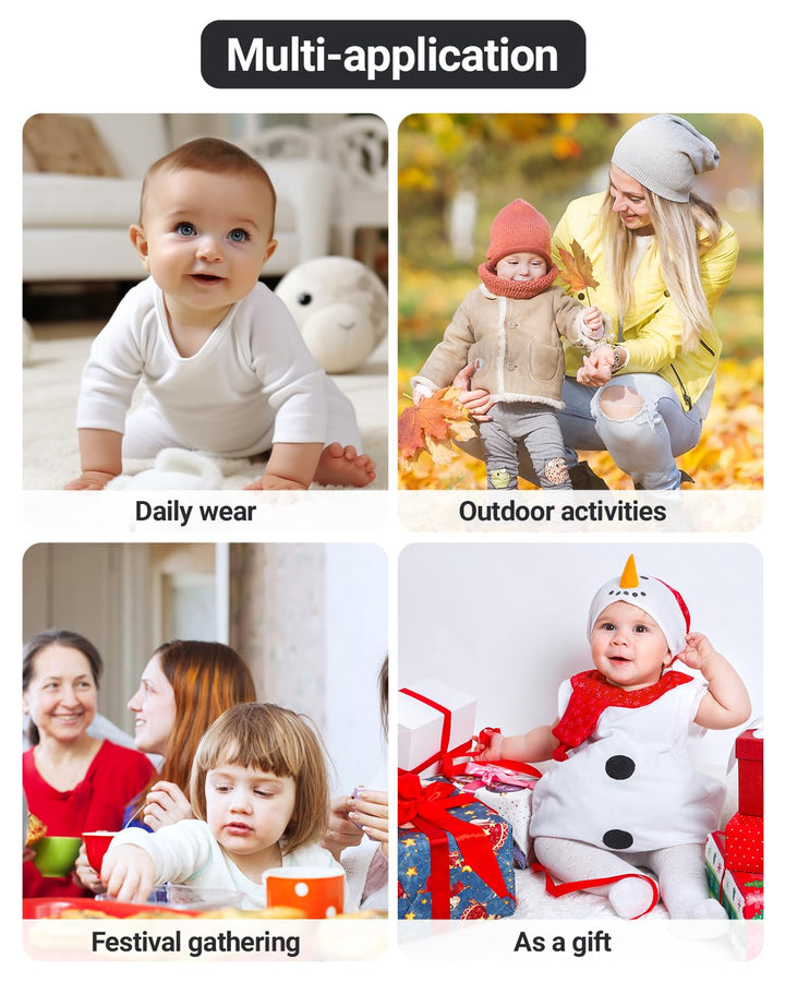 Baby Winter Overall mit Kapuze, Strampler Schneeanzug Jungen Mädchen Langarm Jumpsuit Warm Outfits G
