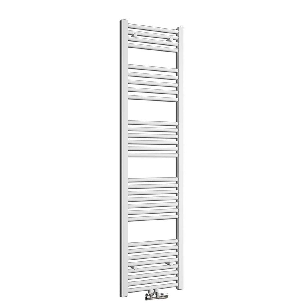 Heilmetz Badheizkörper 160 x 40cm Handtuchheizkörper Weiss 547W Handtuchtrockner Mittelanschluss Unt