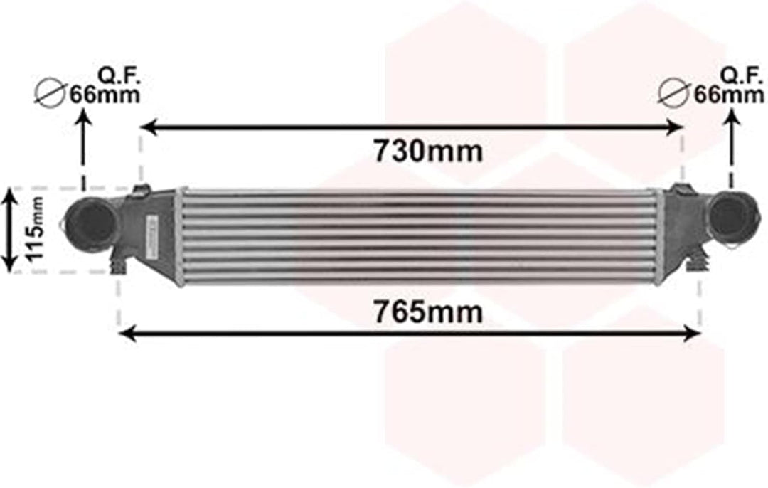 VAN WEZEL 30004297 Ladeluftkühler