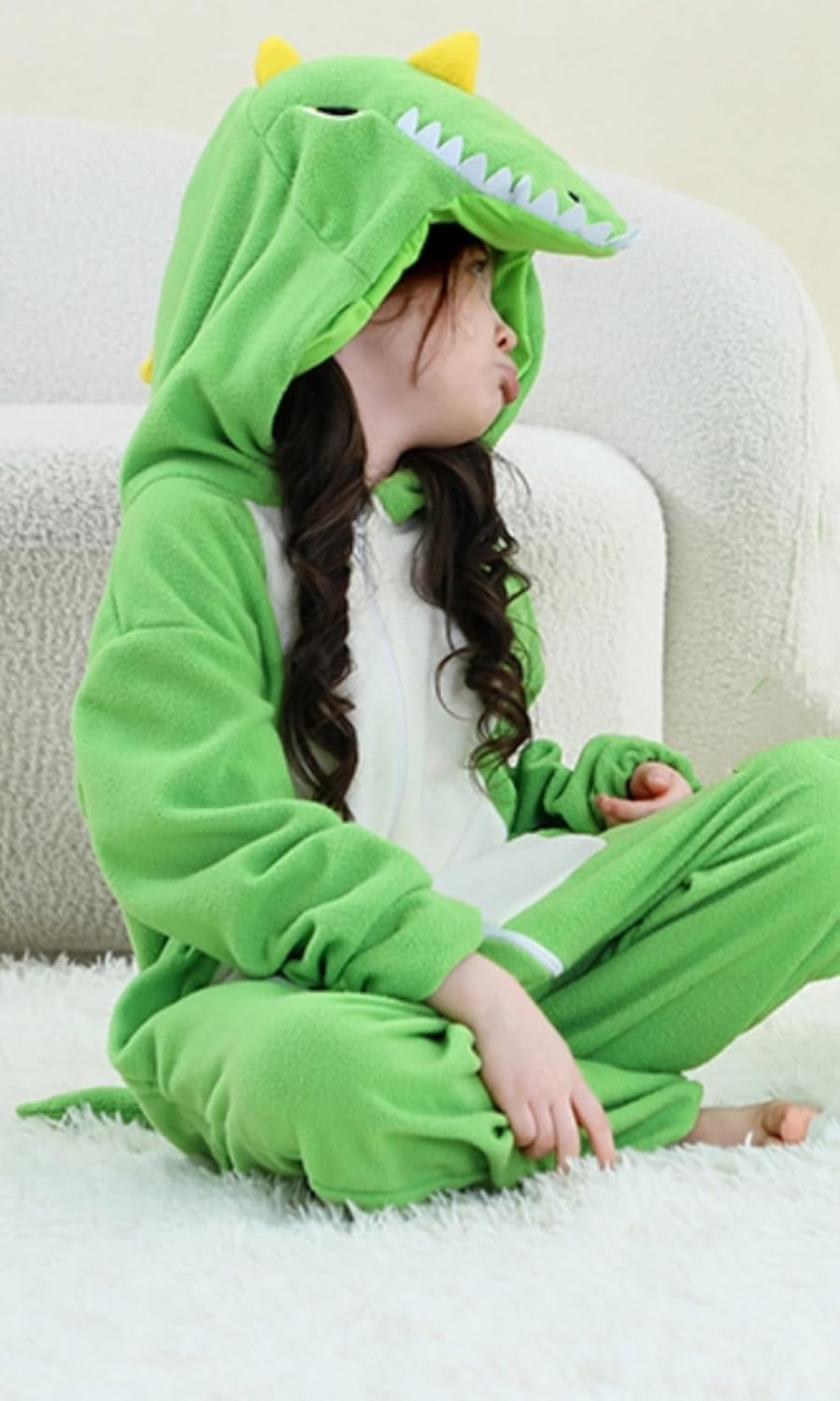 Kids Onesie Tier Suit Hooded Pyjamas Halloween Weihnachten Cosplay Kostüm für Jungen &amp; Mädchen 9-10