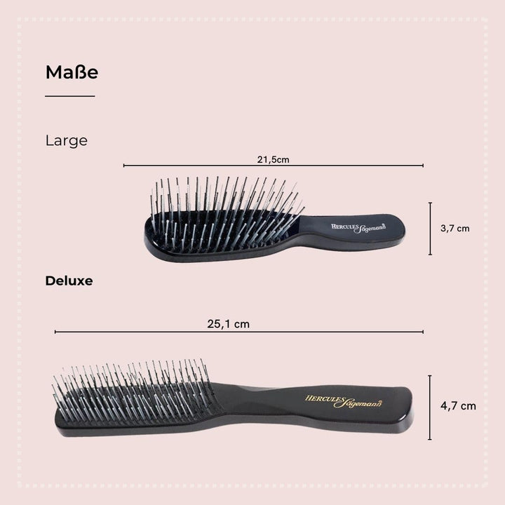 HERCULES SÄGEMANN - 8300 Deluxe Zauberbürste | Haarbürste ohne Ziepen | Haar-Entwirrbürste mit 8 Rei