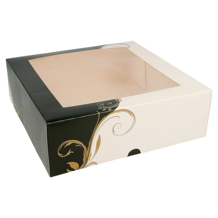 Box Square Canal mit Sichtfenster – 50 Stück. 23 x 23 x 7,5 cm. 23x23x7,5 CM, 23x23x7,5 CM