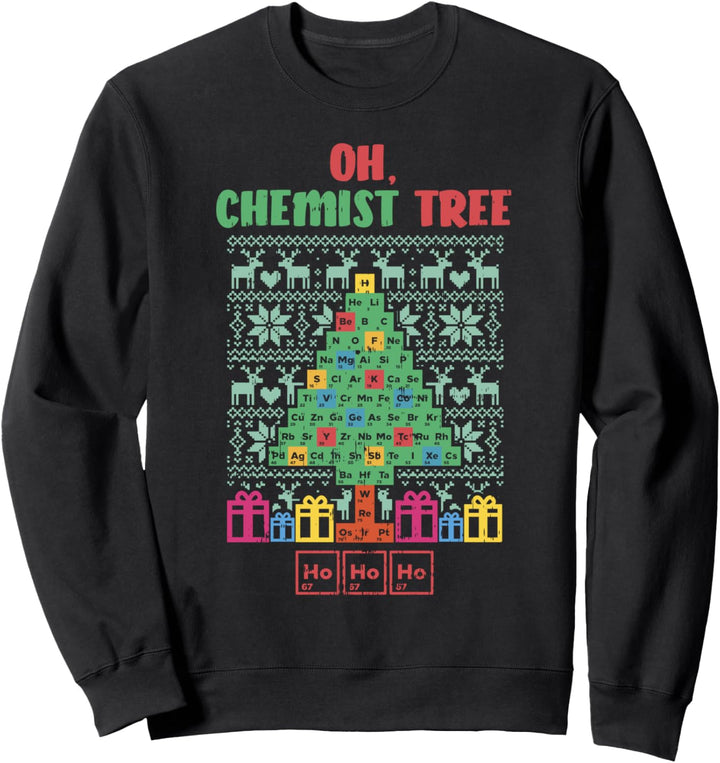 Christmas Chemist Tree Chemistry Physics Periodic Gift Sweatshirt