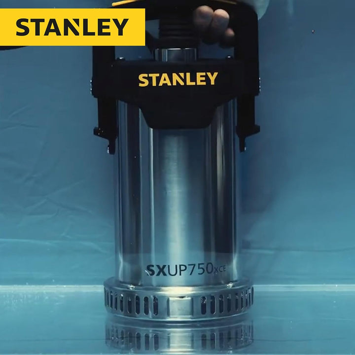 Stanley Tauchpumpe SXUP750XCE für Klarwasser (750 W,max. Förderleistung 11.000 l/h, max. Förderhöhe