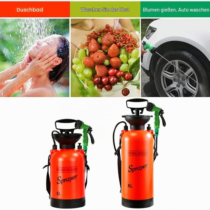 Tragbare Outdoor Camping Dusche Outdoor-Duschdüse Multifunktions Badesprüher Haustier-Badewanne Mit