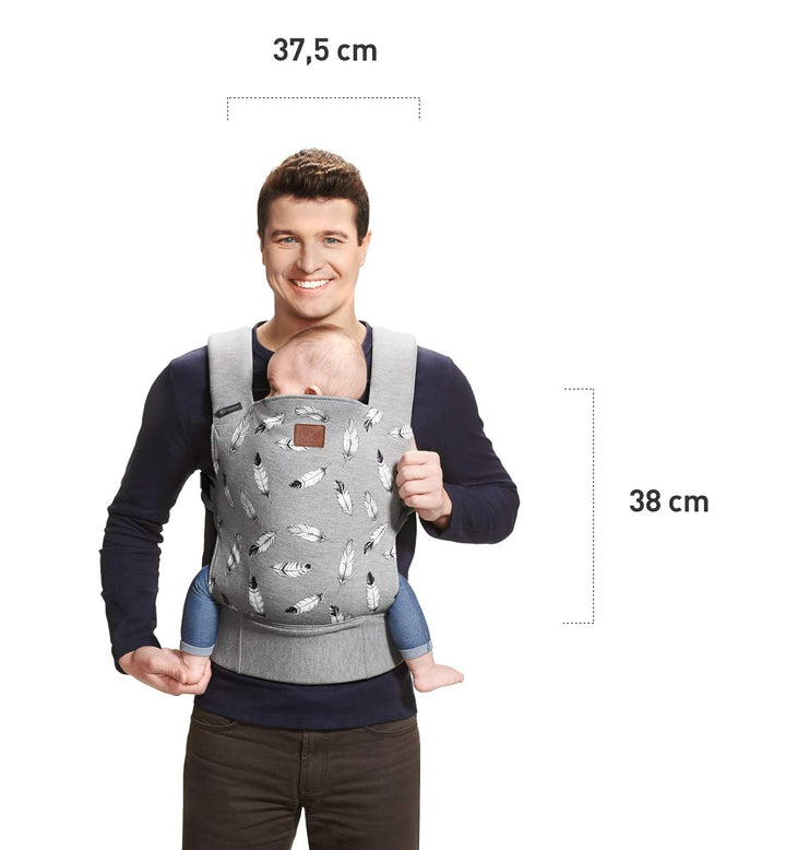 kk Kinderkraft Babytrage MILO Rückentrage Bauchtrage für Säuglinge und Kleinkinder Baby Carrier Kind