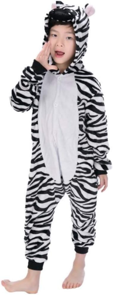 Heisses Unisex-Kostüm für Karneval und Halloween, Cosplay Zoo, Einheitsgrösse schwarz Zebra Medium M