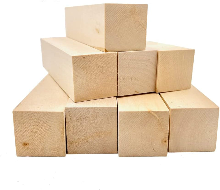 8 Stk 3,6 x 3,6 x 15cm Schnitzholz Schnitzen Natürlich Lindenholz Rohlinge Balsaholz zum Schnitzen H