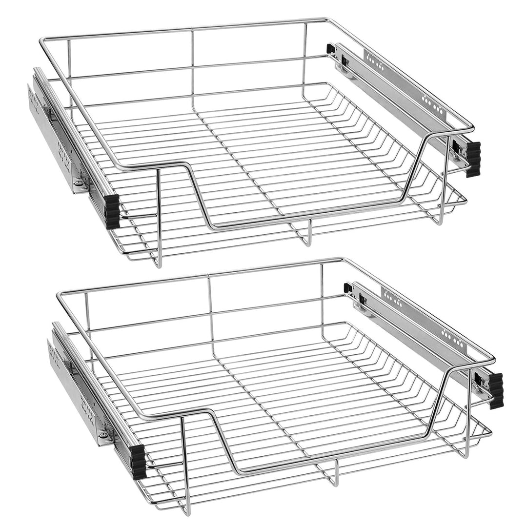 UISEBRT 2X Küchenschublade Teleskopschublade 60cm - Küchenschrank Schrankauszug Schlafzimmerschränke