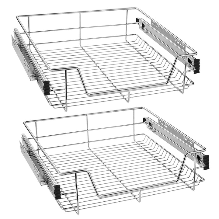 UISEBRT 2X Küchenschublade Teleskopschublade 60cm - Küchenschrank Schrankauszug Schlafzimmerschränke