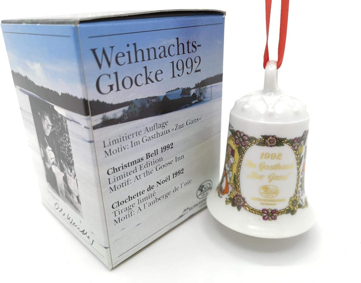 Hutschenreuther - Weihnachtsglocke 1992 - Glocke aus Porzellan - NEU - OVP