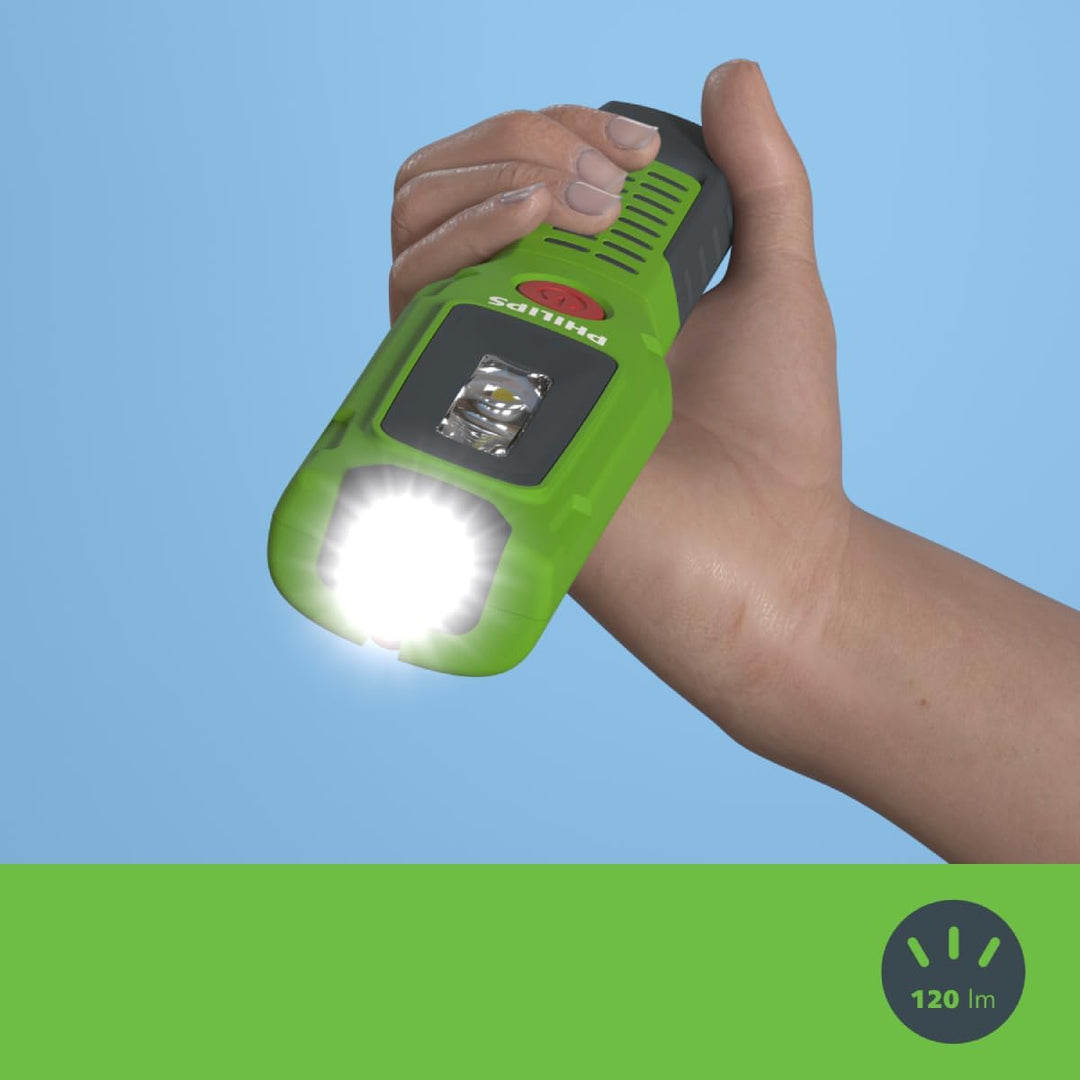 Philips Xperion 3000 Pillar LED-Arbeitsleuchte, robuste wiederaufladbare Werkstattlampe, Handlampe,