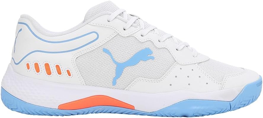 PUMA Unisex Solarsmash RCT Bootsschuh 39 EU Puma White Puma Black Team Light Blue, 39 EU Puma White