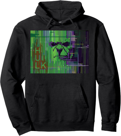 Marvel The Hulk Glitched Poster Pullover Hoodie