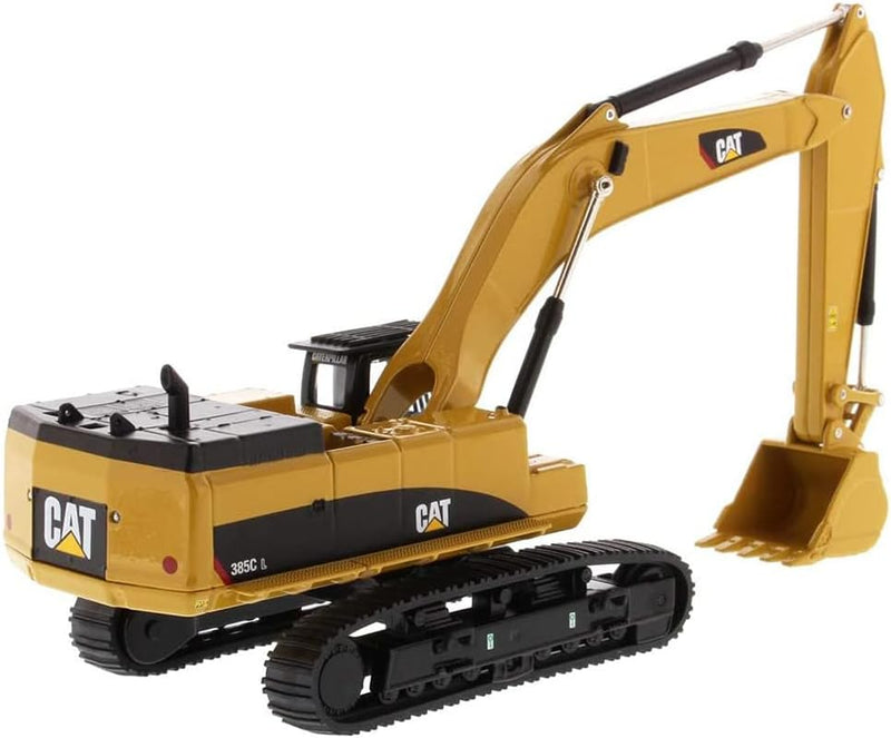 Diecast Masters 85694 - Caterpillar Kettenbagger 385C, detailgetreues CAT Baufahrzeug in Displayfens