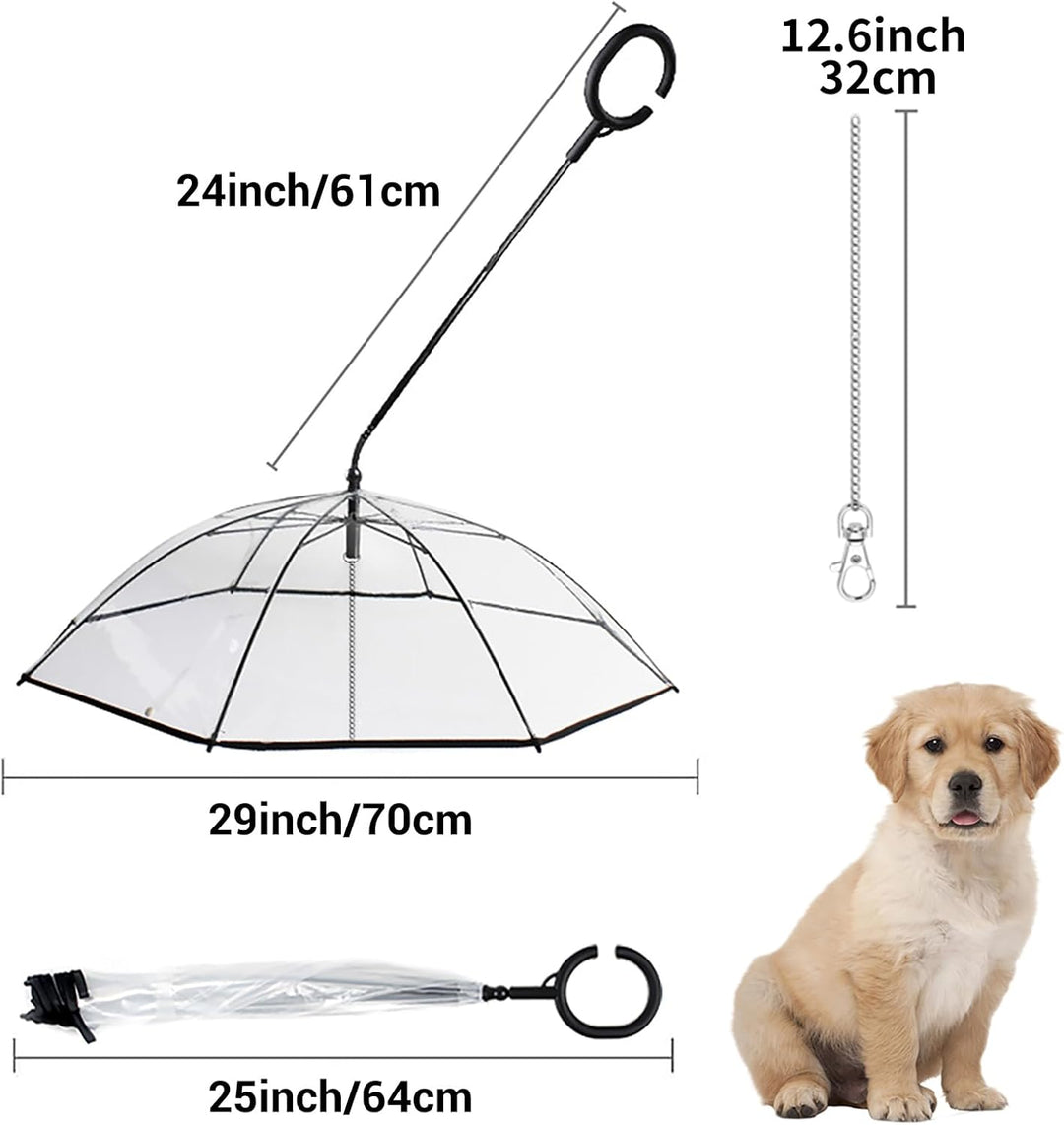 PETLESO Hundeschirme, Regenjacken für Hunde, Hunde Sonnenschirm für Spaziergänge im Freien bei Regen