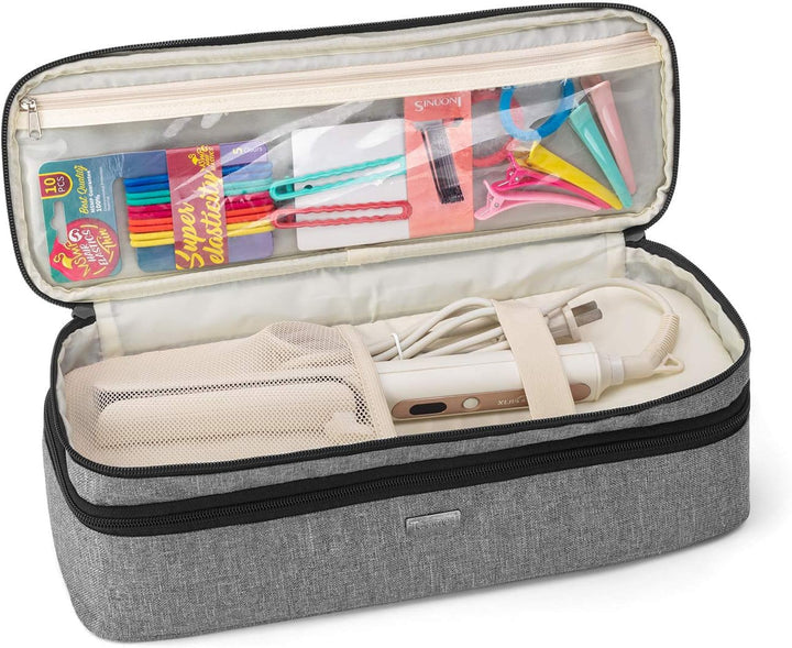 Teamoy Aufbewarhungstasche für Warmluftbürste Haartrockner, Glättender Styler Tragetasche, Reisetasc