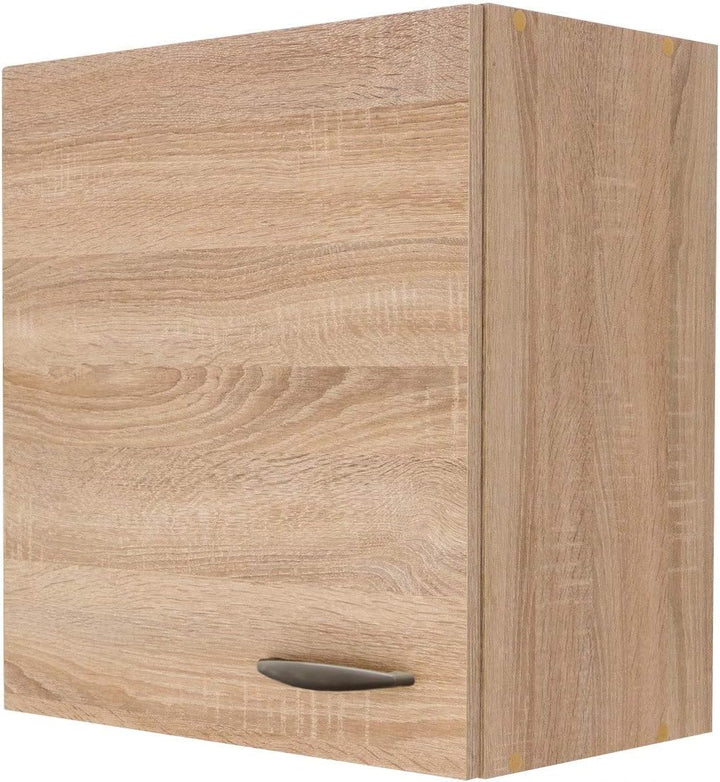 Flex Well Küchen-Hängeschrank HERNE - Oberschrank - 1-türig - Breite 50 cm - Eiche Sonoma