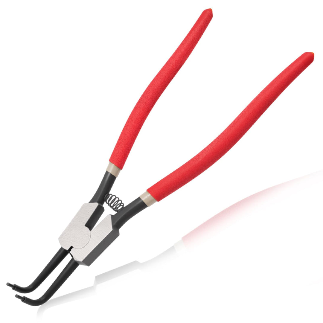 Sprengringzange, 33 cm, strapazierfähig, externe Sicherungsringzange, gebogene Backenspitze, Durchme