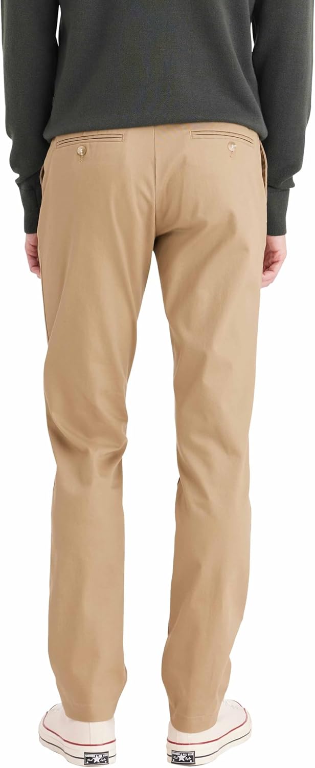 Dockers Herren Signature Khaki Slim Fit Chino 40W / 34L British Khaki, 40W / 34L British Khaki