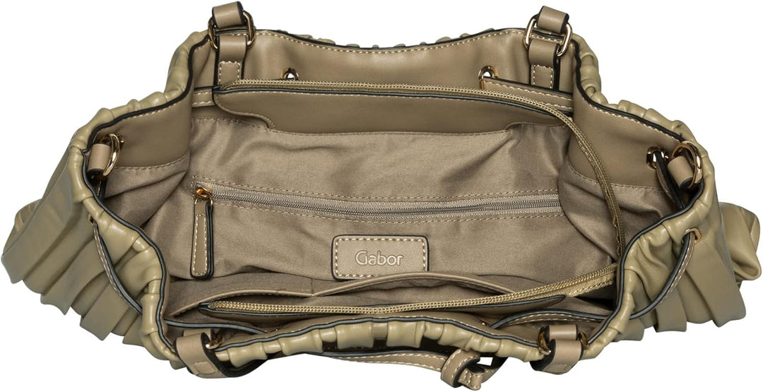 Gabor Damen Imani Shopper 35 x 16 x 24 (LxBxH) Light Khaki, 35 x 16 x 24 (LxBxH) Light Khaki