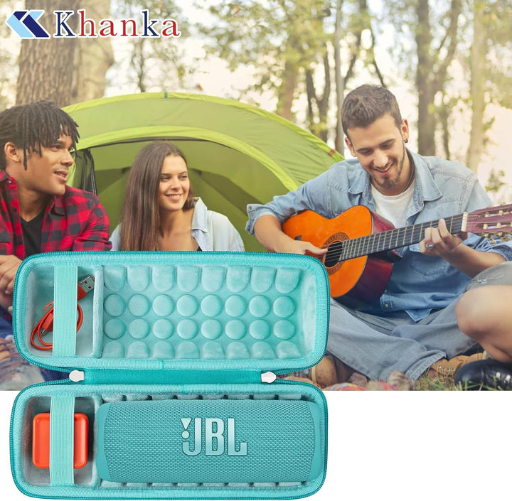 Khanka für JBL Flip 7 / Flip 6 wasserdichte tragbare Bluetooth-Lautsprecher Hartschalen-Reise-Aufbew