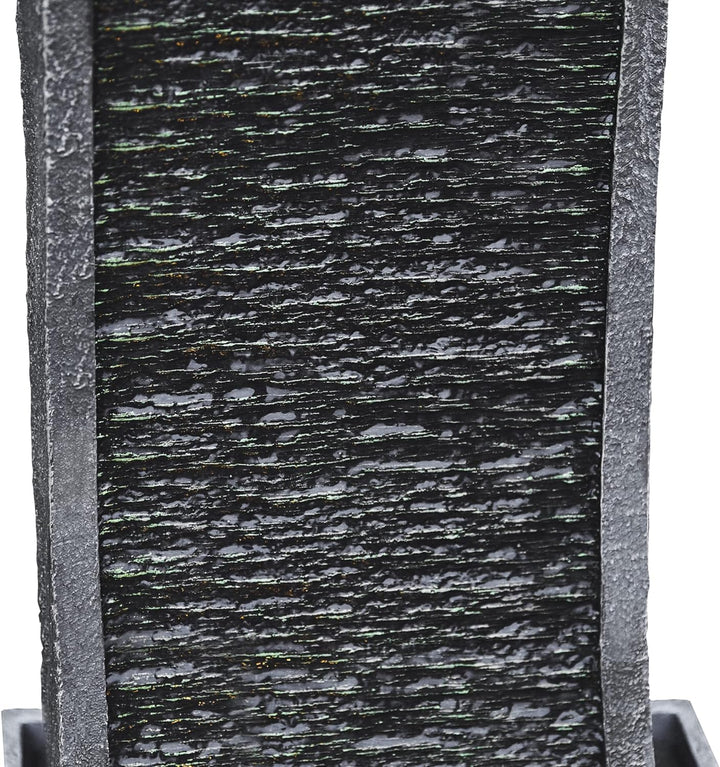 Peaktop - Garten Terrasse Stein 38-Zoll-Brunnen mit gebogen Wasserfall